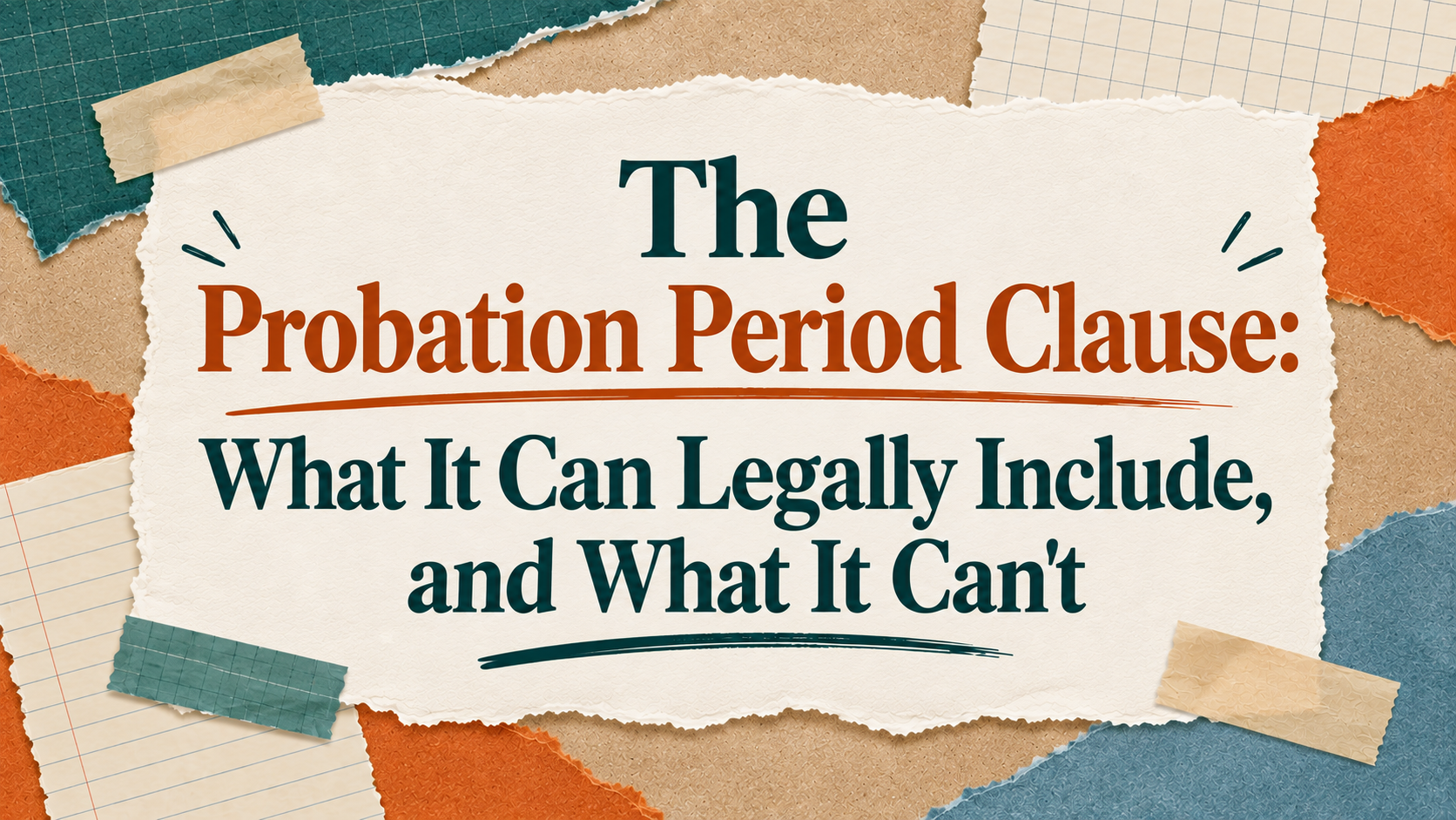 The Probation Period Clause: What It Can Legally Include, and What It Can't