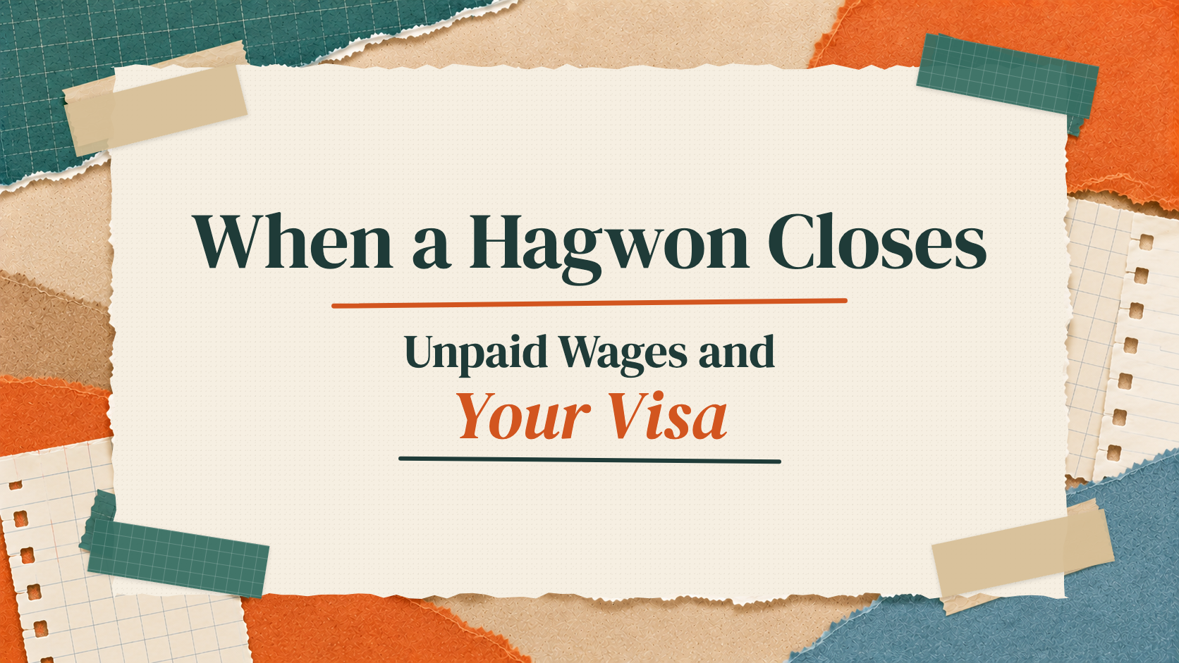 When a Hagwon Closes or Stops Paying: Unpaid Wages, the Government Substitute Payment, and Your Visa
